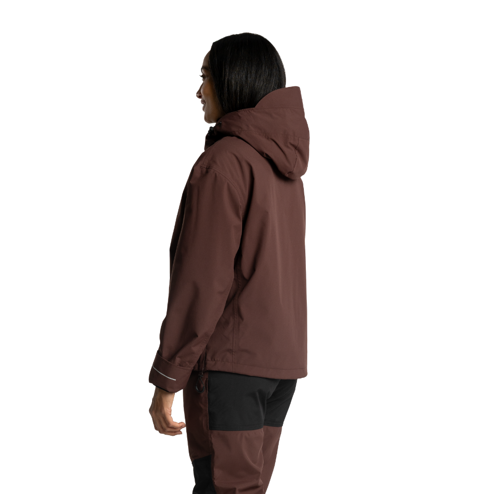 Women's EVO Pro Waterproof Insulated Half Zip Jacket - Deep Chestnut