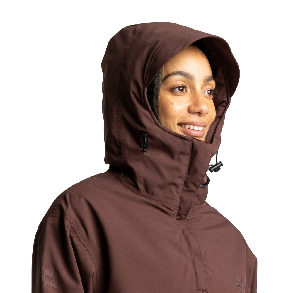 Women's EVO Pro Waterproof Insulated Half Zip Jacket - Deep Chestnut