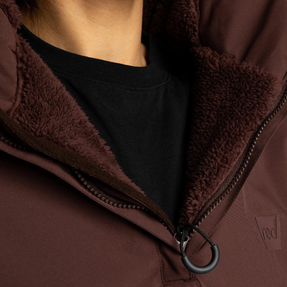 Women's EVO Pro Waterproof Insulated Half Zip Jacket - Deep Chestnut