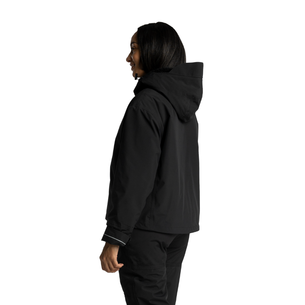 Women's EVO Pro Waterproof Insulated Half Zip Jacket - Stealth Black