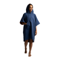 Women's Quick Dry Microfibre Poncho Changing Robe - Admiral Blue