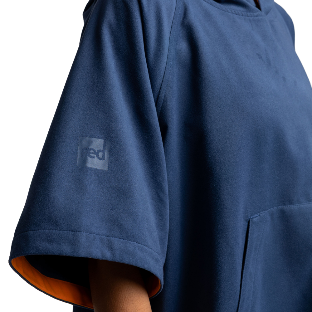 Women's Quick Dry Microfibre Poncho Changing Robe - Admiral Blue