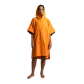 Women's Quick Dry Microfibre Poncho Changing Robe - Bitter Orange