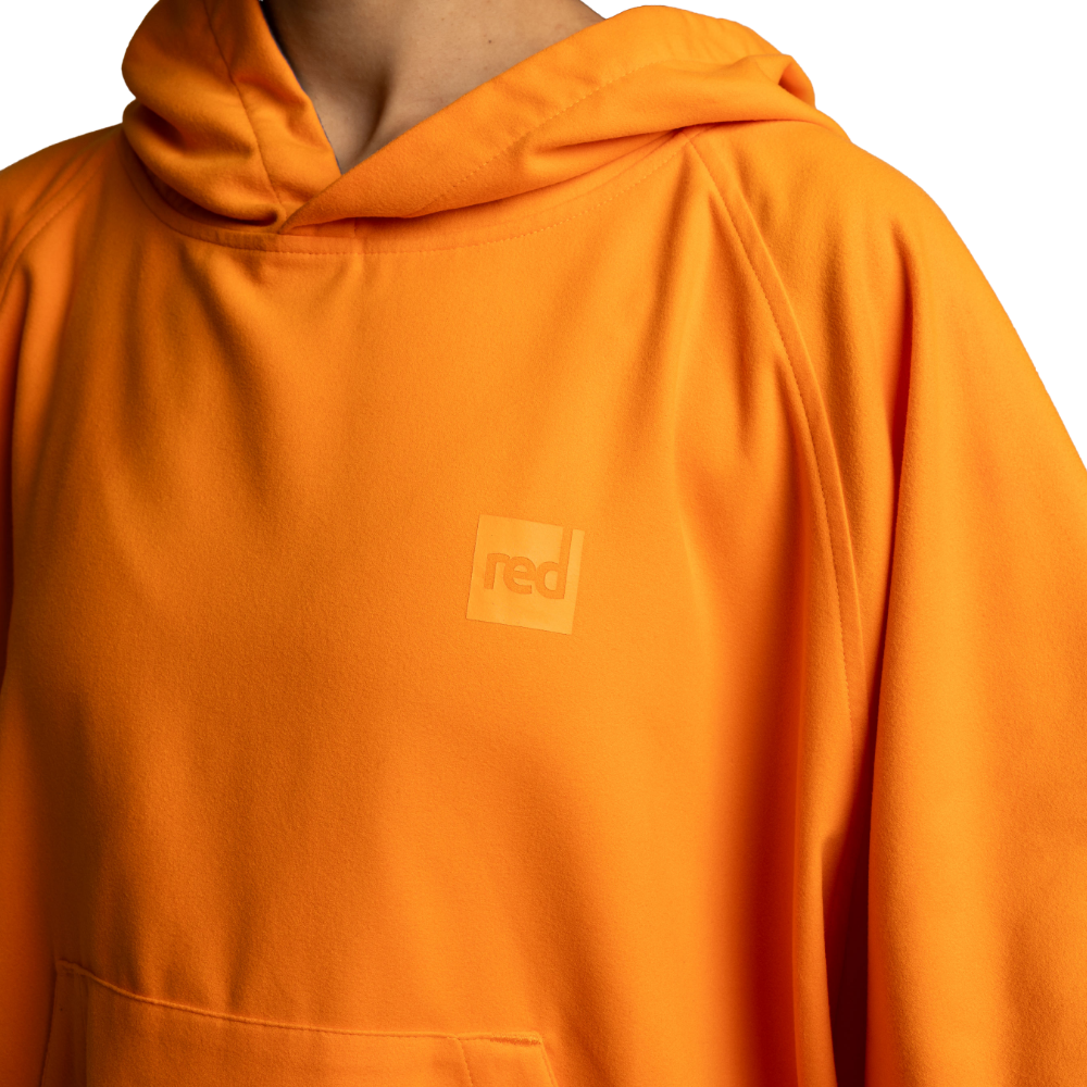 Women's Quick Dry Microfibre Poncho Changing Robe - Bitter Orange