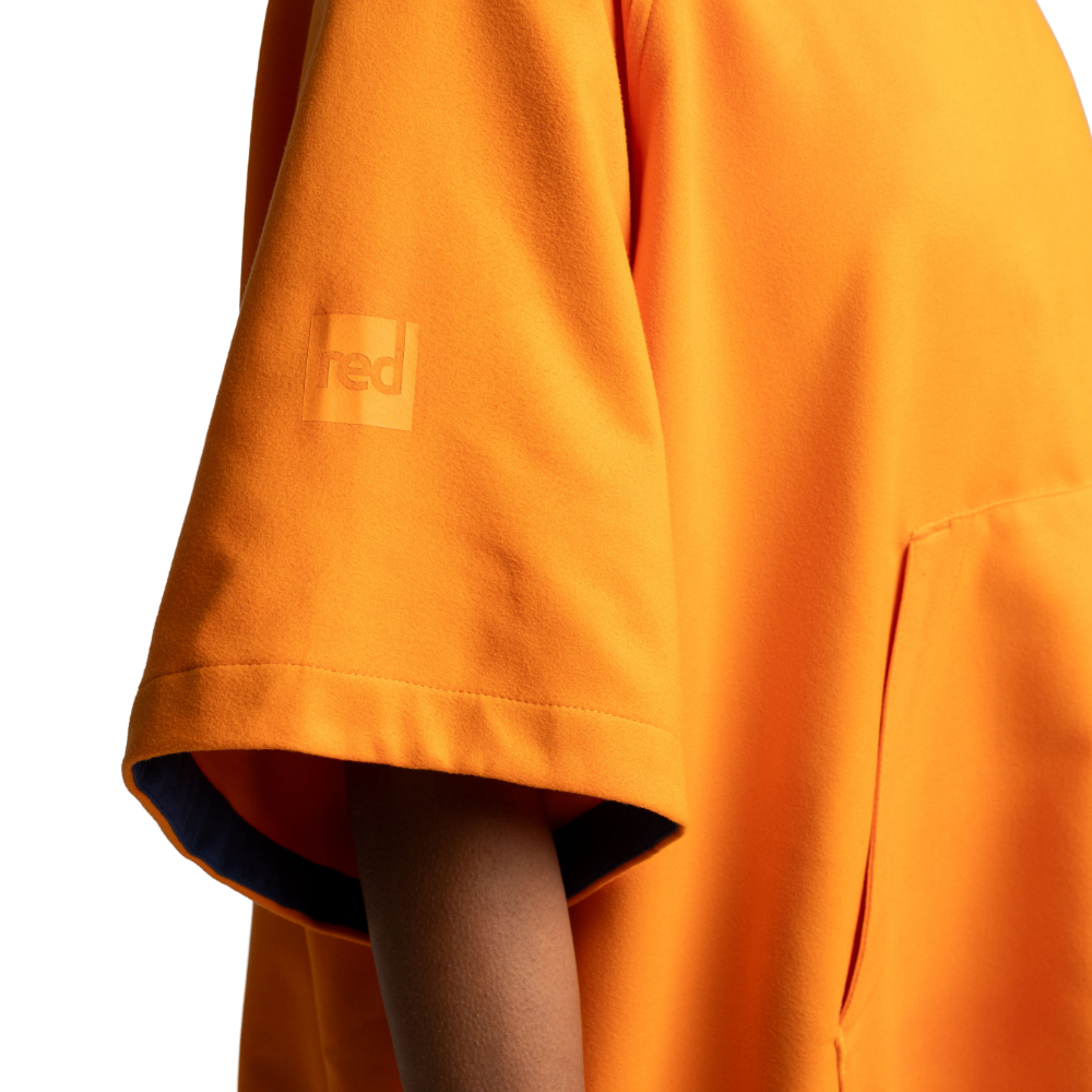 Women's Quick Dry Microfibre Poncho Changing Robe - Bitter Orange