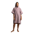 Women's Quick Dry Microfibre Poncho Changing Robe - Salty Pink
