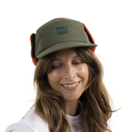 Fleece Lined Peaked Trapper Hat Forest Green
