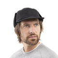 Fleece-Lined Peaked Trapper Hat - Stealth Black