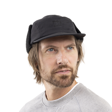 Fleece Lined Peaked Trapper Hat Stealth