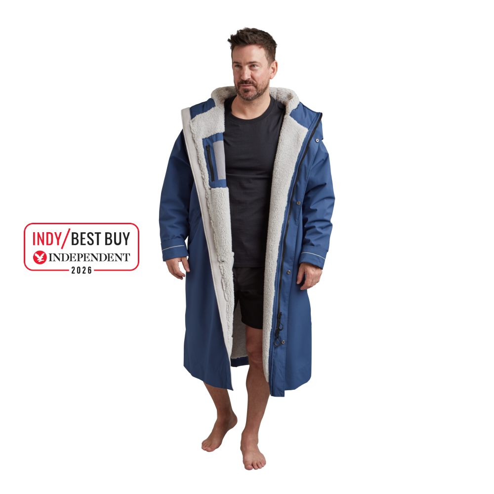 Men's Long Sleeve Dry Waterproof Changing Robe Alter EVO - Admiral Blue
