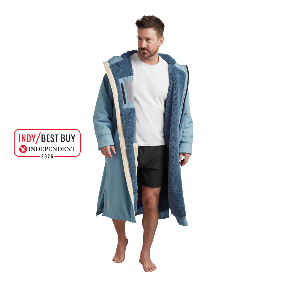 Men's Long Sleeve Dry Waterproof Changing Robe Alter EVO - Alpine Blue