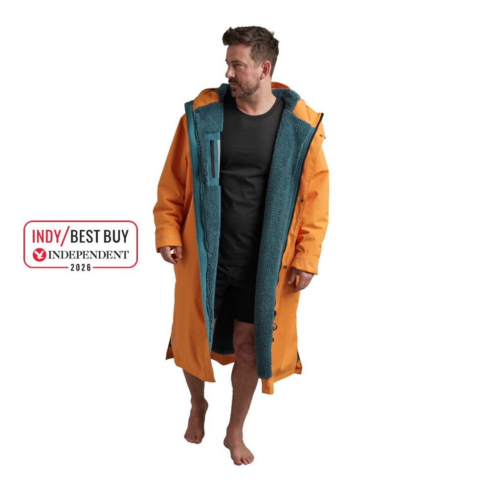 Men's Long Sleeve Dry Waterproof Changing Robe Alter EVO - Bitter Orange