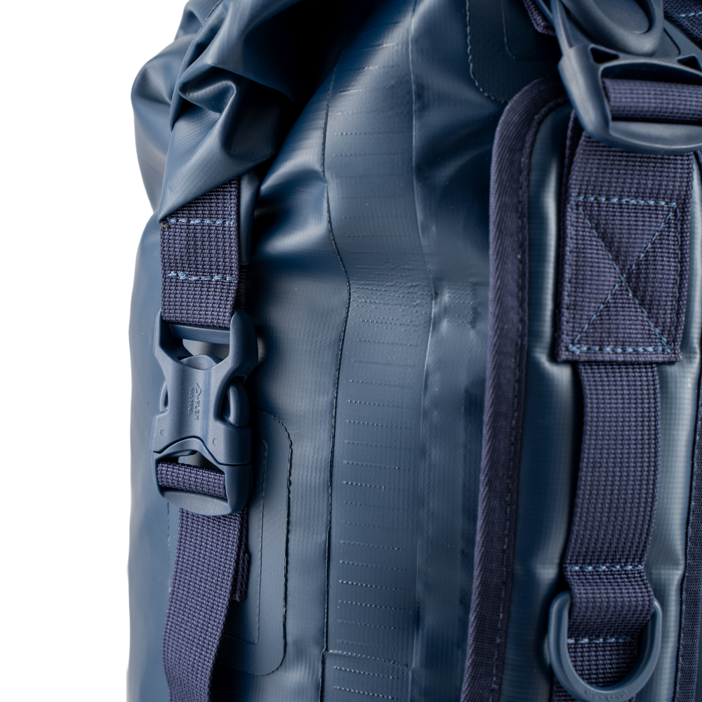 Waterproof Roll Top Dry Bag Backpack 30L - Ocean Blue