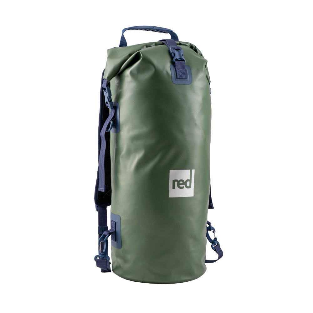 Waterproof Roll Top Dry Bag Backpack 30L - Forest Green