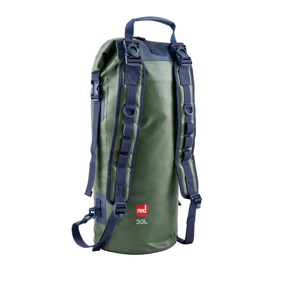 Waterproof Roll Top Dry Bag Backpack 30L - Forest Green