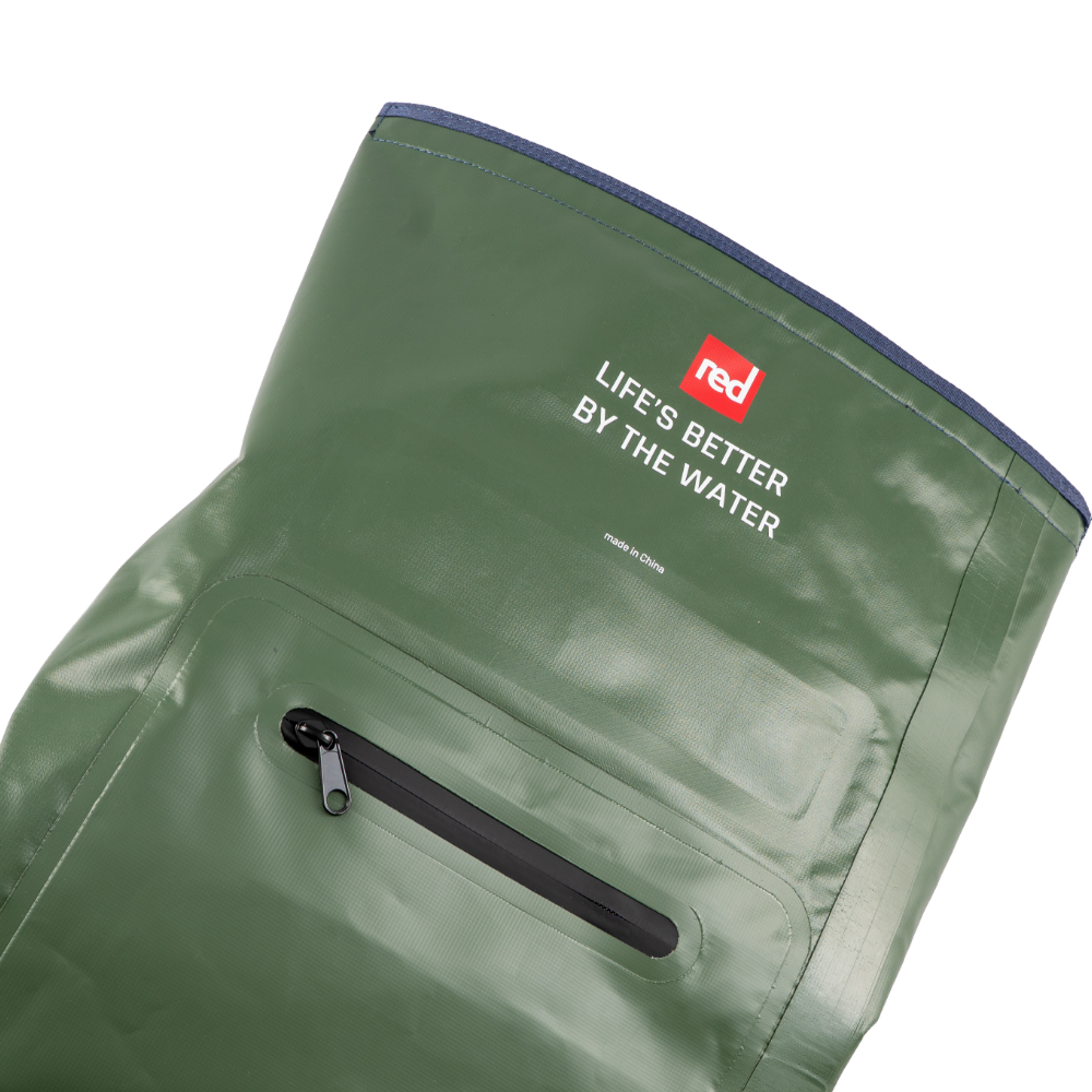 Waterproof Roll Top Dry Bag Backpack 30L - Forest Green