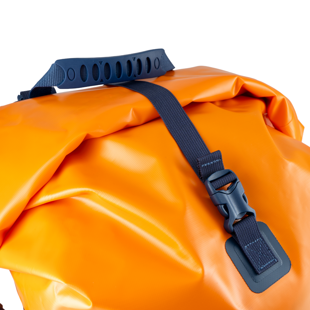 Waterproof Roll Top Dry Bag Backpack 60L - Bitter Orange