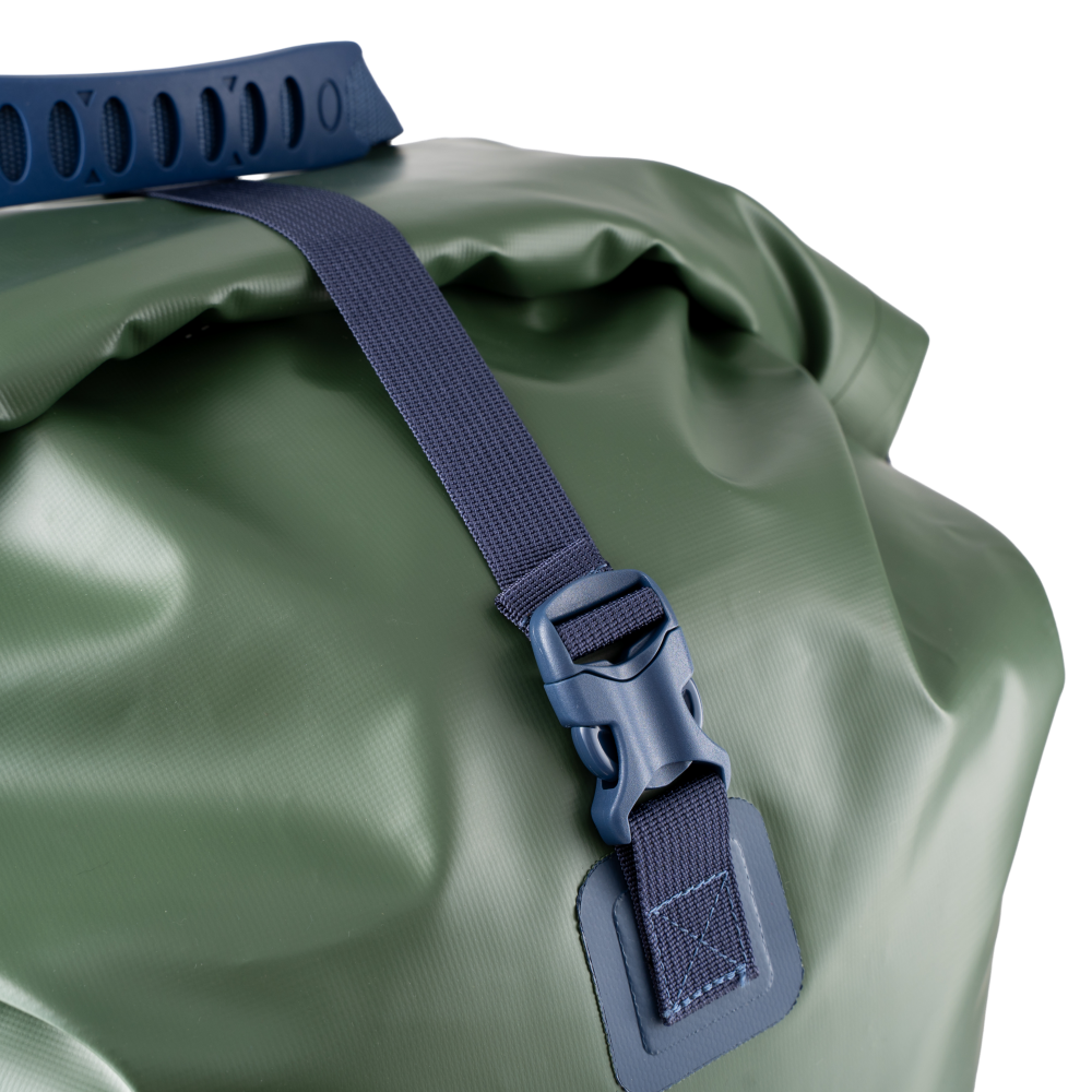 Waterproof Roll Top Dry Bag Backpack 60L - Forest Green