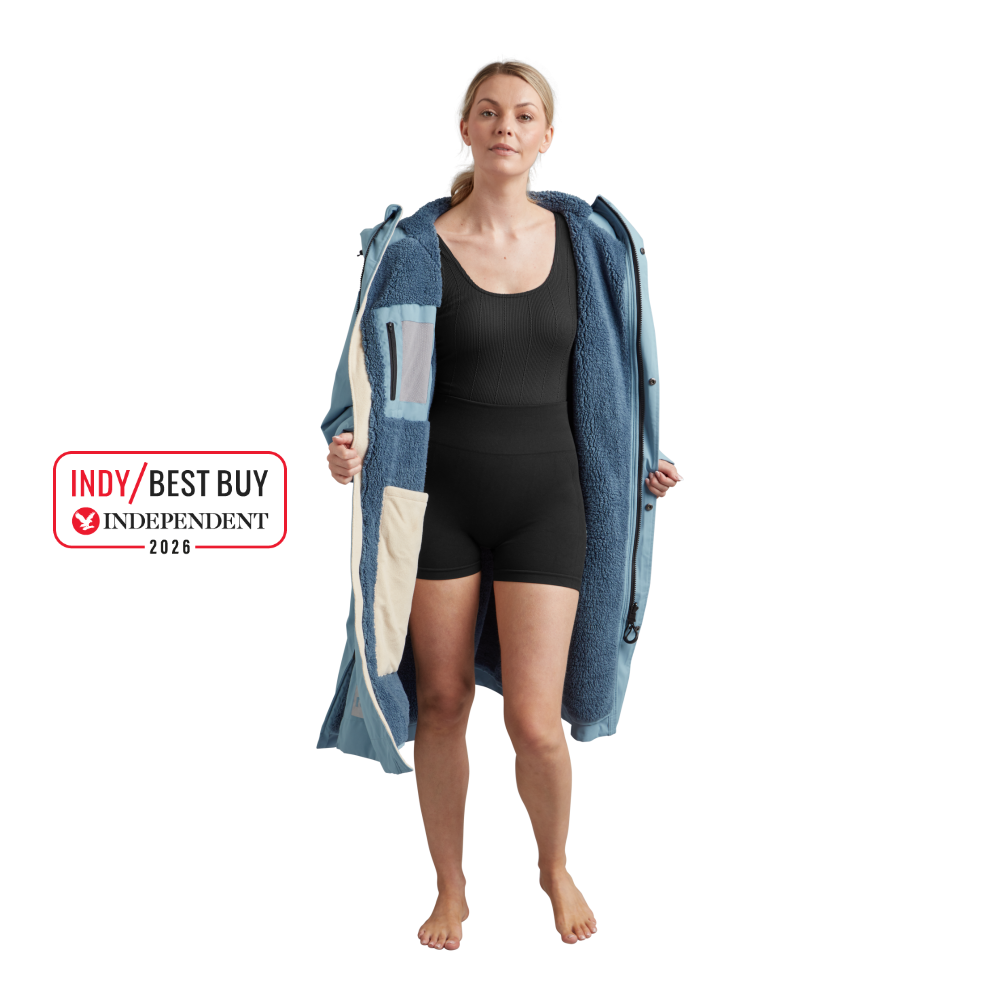 Women's Long Sleeve Dry Waterproof Changing Robe Alter EVO - Alpine Blue