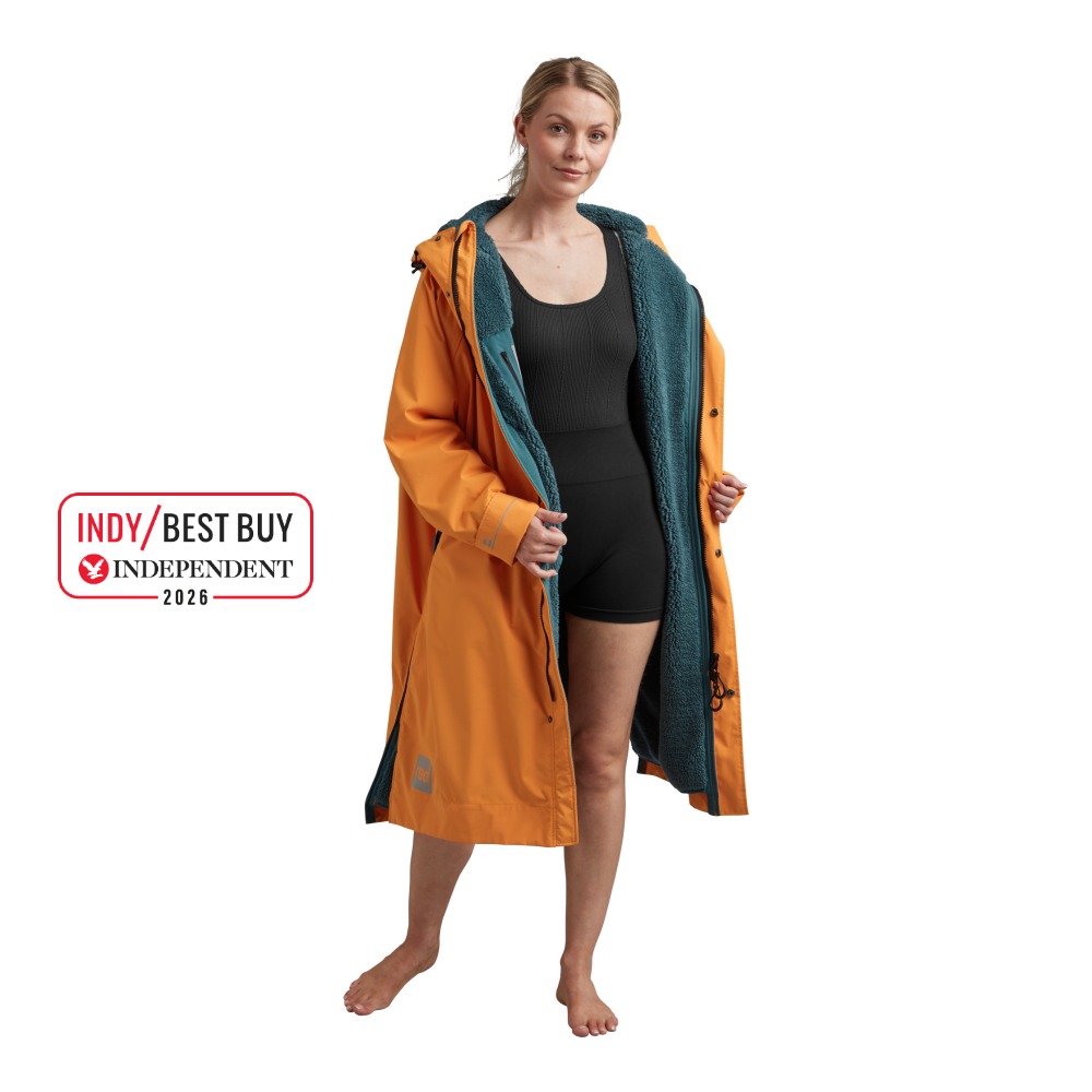 Women's Long Sleeve Dry Waterproof Changing Robe Alter EVO - Bitter Orange