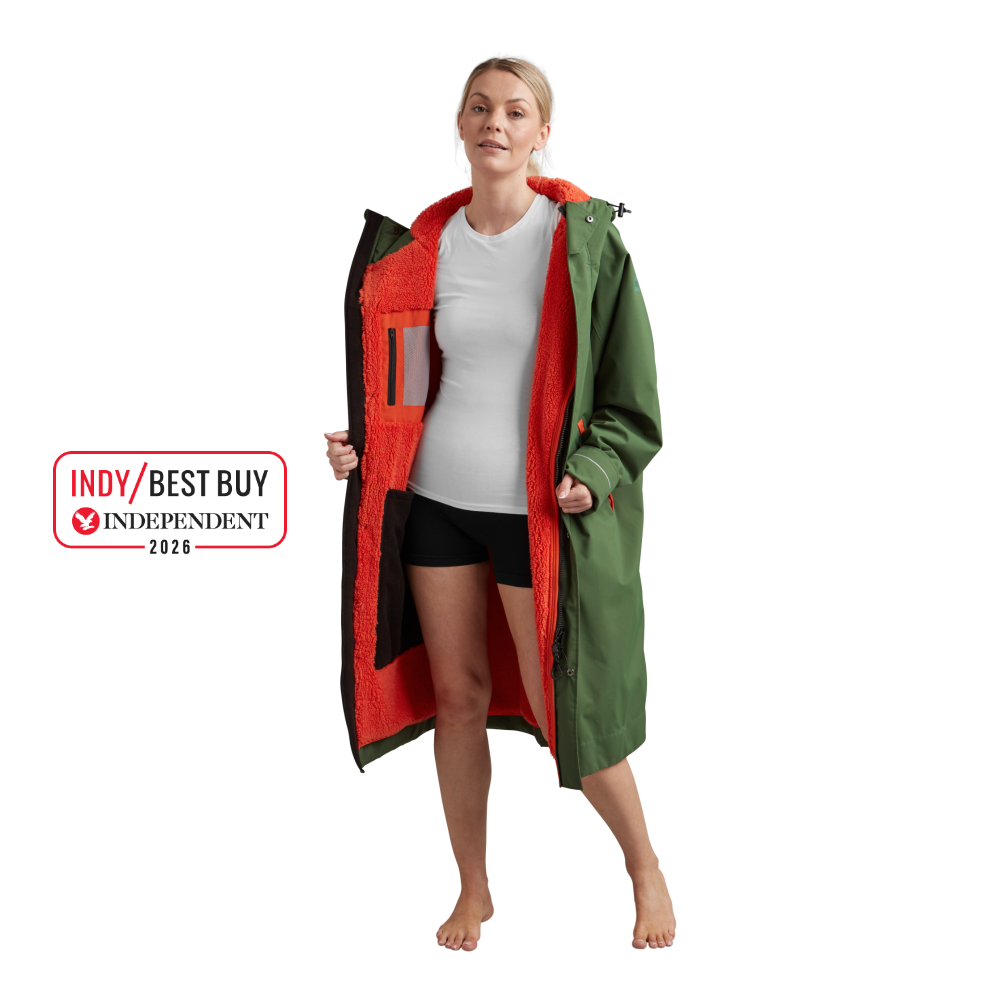 Women's Long Sleeve Dry Waterproof Changing Robe Alter EVO - Forest Green