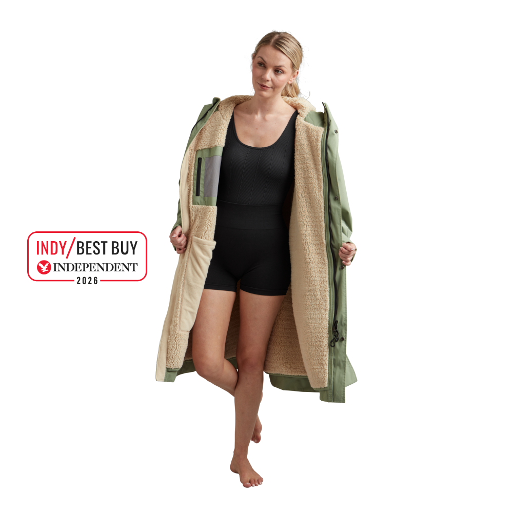 Women's Long Sleeve Dry Waterproof Changing Robe Alter EVO - Sage Green