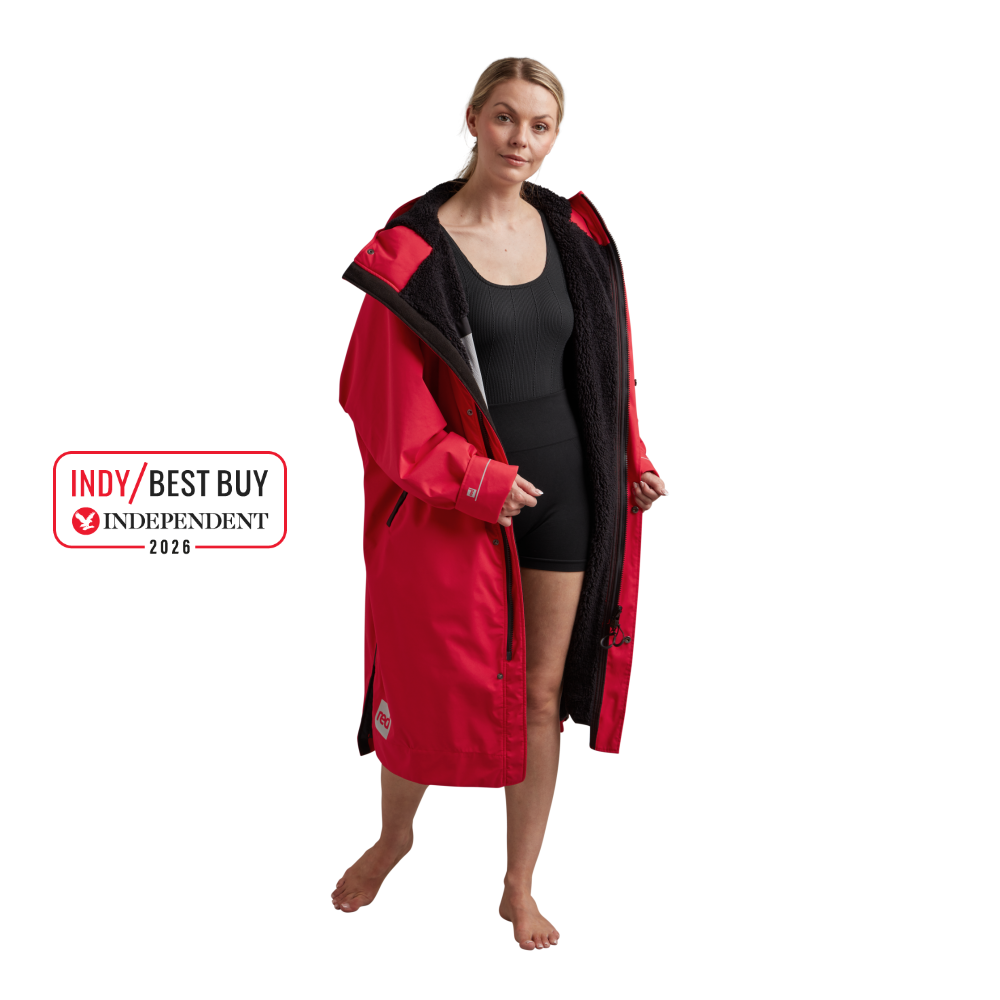 Women's Long Sleeve Waterproof Dry Changing Robe Alter Evo Pro-Red ...