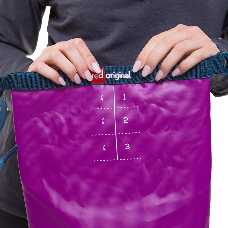Purple dry outlet bag