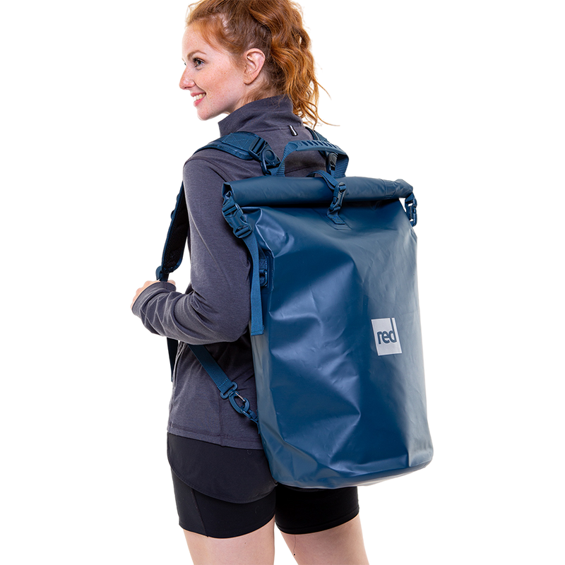 Red Original Waterproof Roll Top Dry Bag Backpack Deep Blue