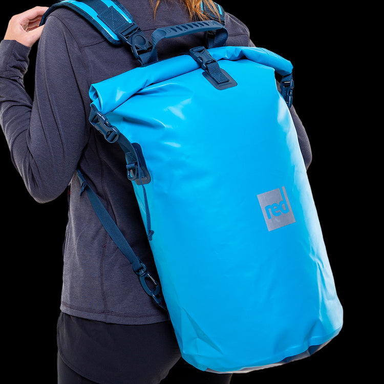 Red Original Waterproof Roll Top Dry Bag Backpack - Ride Blue