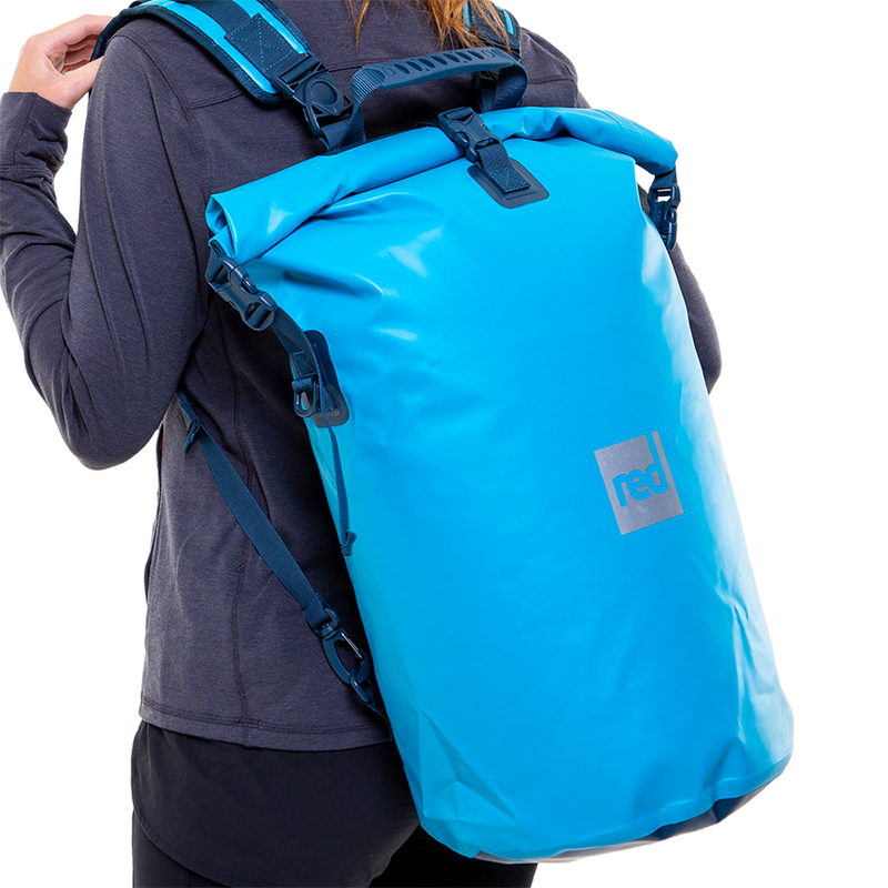 Roll top shop dry bag backpack