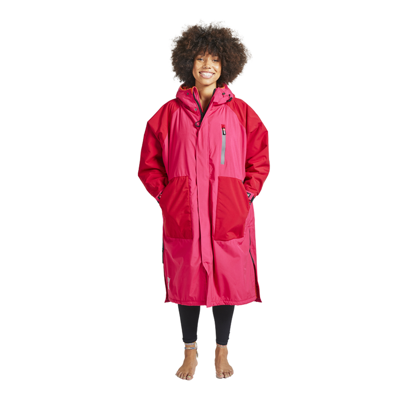 Long online red raincoat