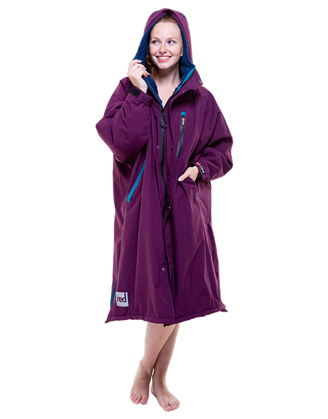 Red Original Women's Long-Sleeve Waterproof Changing Robes