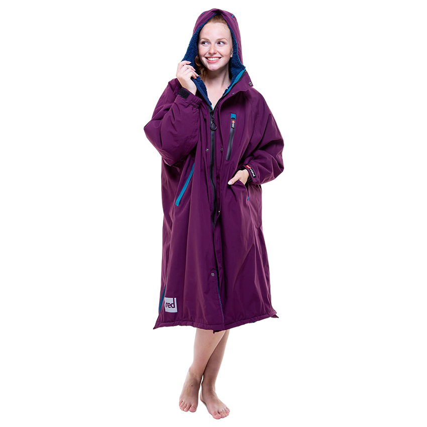 Women's Long Sleeve Pro Change Robe EVO - Mulberry Wine