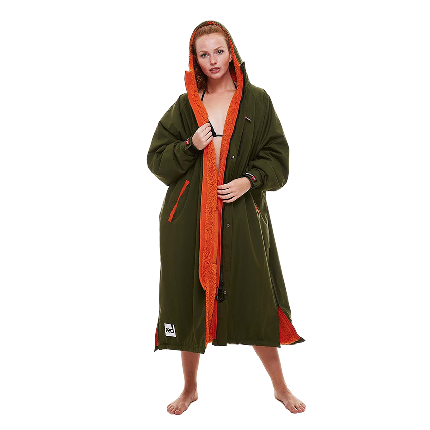 Red Original Women's Long Sleeve Pro Dry Change Robe EVO Parker Green