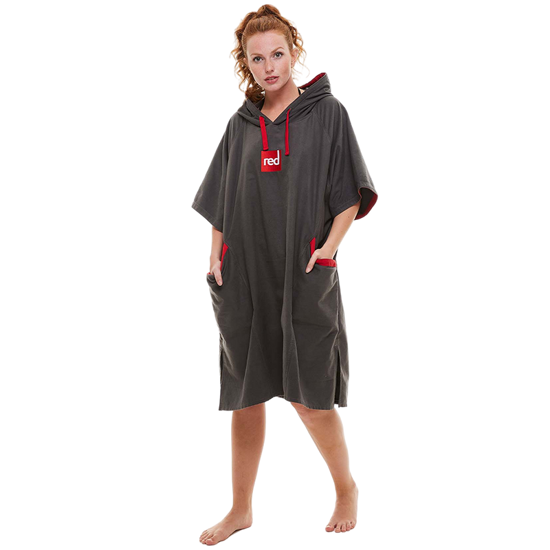 Red Original Women's Quick Dry Microfibre Changing Robe - Grey