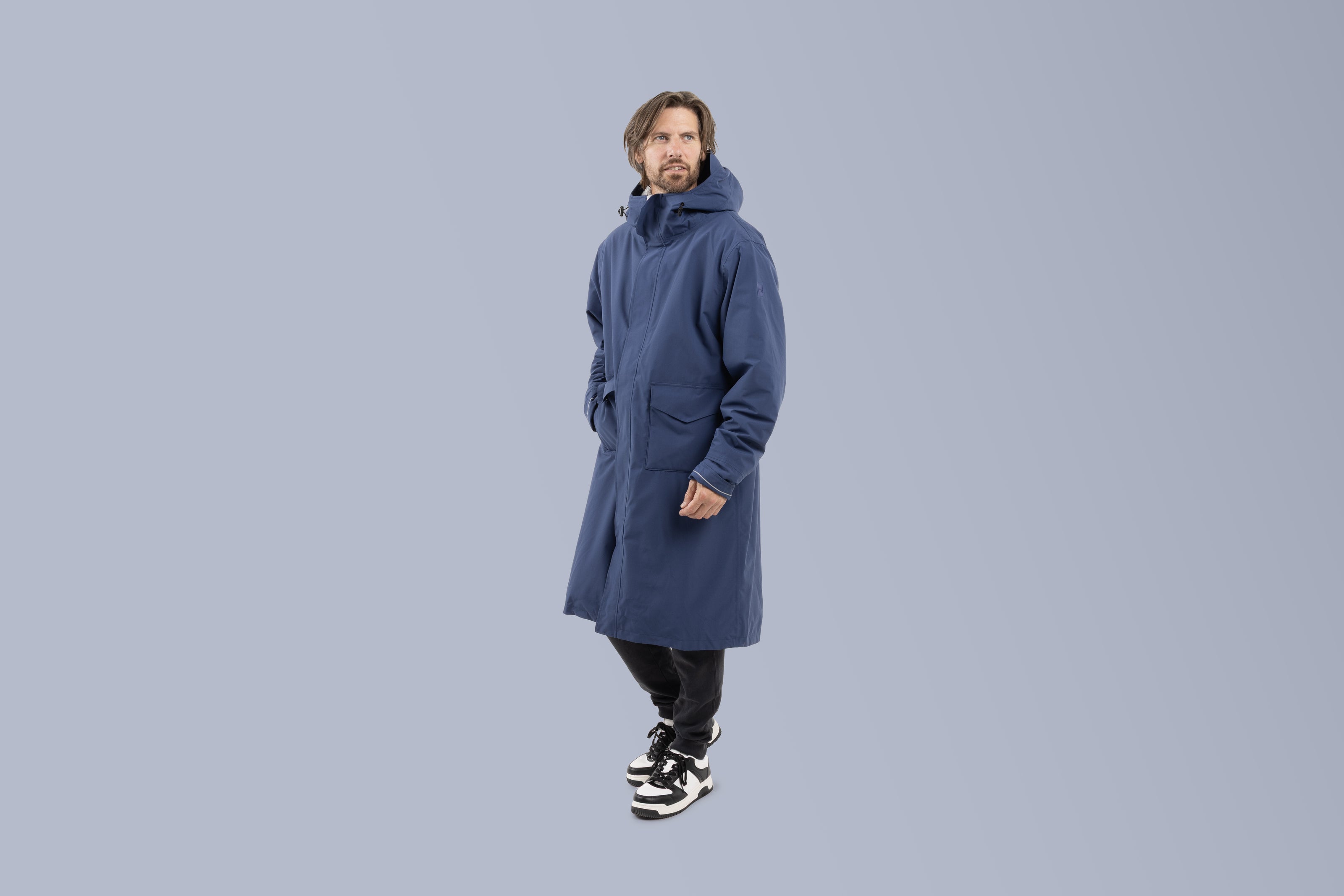 Men's EVO Pro Slimline Waterproof Parka Jacket - Admiral Blue