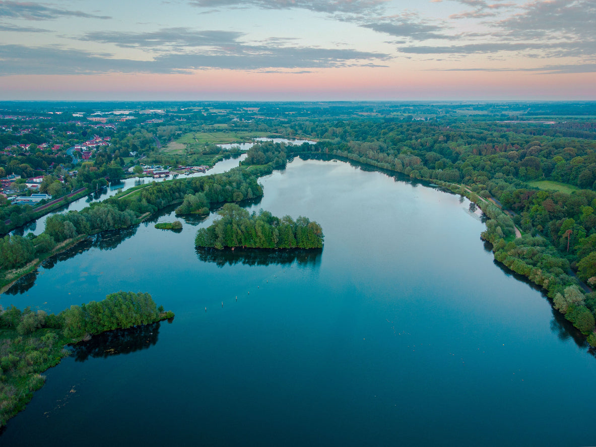 aerial view of whitlingham great broad